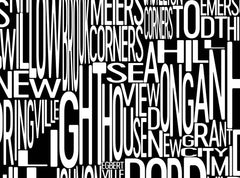Staten Island Neighborhood Typography Prints – Modern Map Art