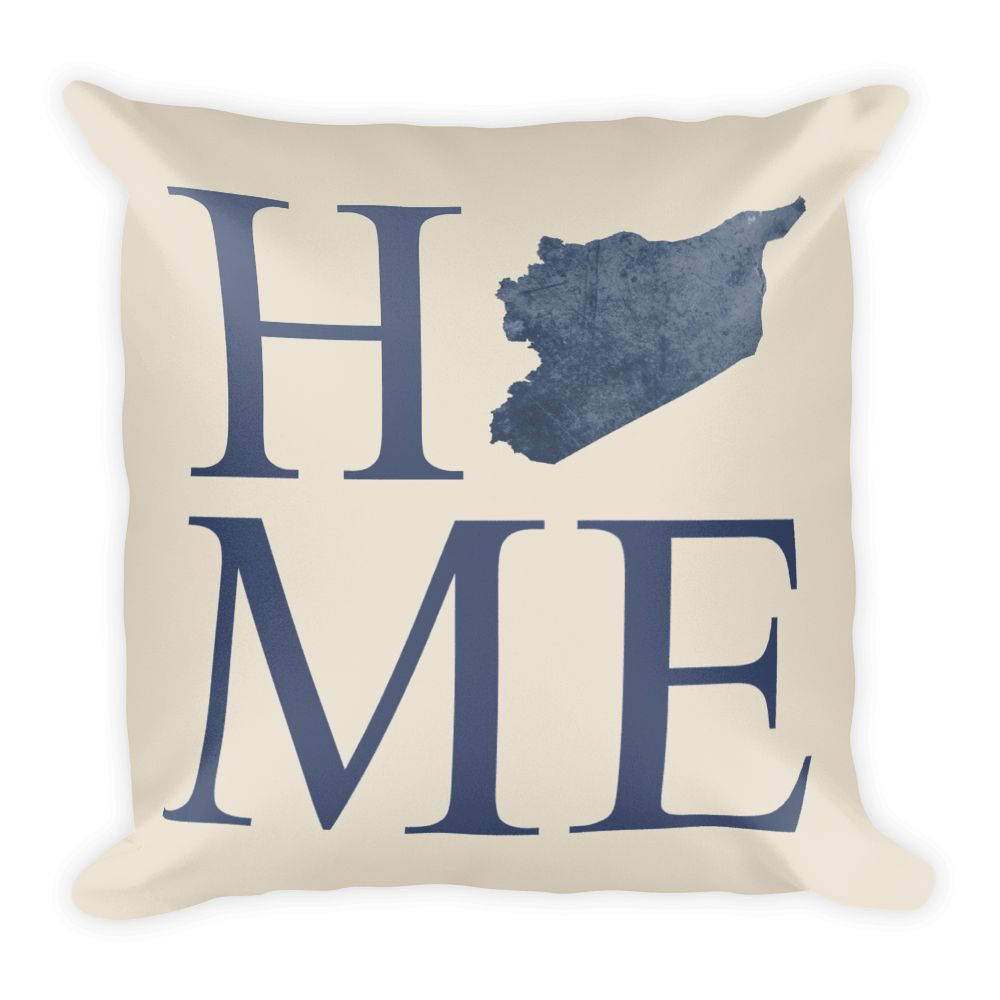 Syria Map Pillow – Modern Map Art