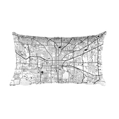 Tallahassee Map Pillow – Modern Map Art