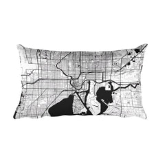 Tampa Map Pillow – Modern Map Art