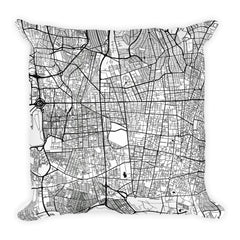 Tehran Map Pillow – Modern Map Art