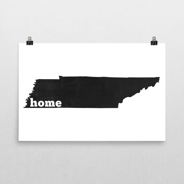 Tennessee Home State Map Art