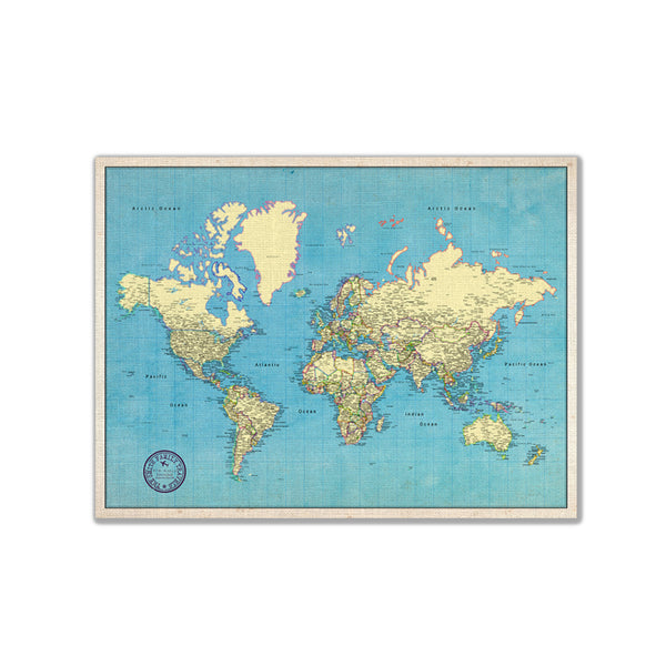World Push Pin Travel Map - Business