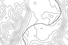 Theodore Roosevelt National Park Topographic Map Art