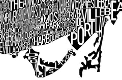 Toronto Neighborhood Typography Prints – Modern Map Art