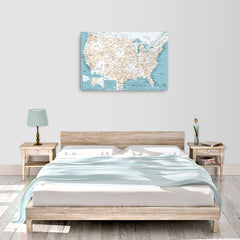 Map Of USA With 1,000 Pins - Great Gift!