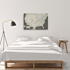 USA Push Pin Travel Map With 1,000 Pins