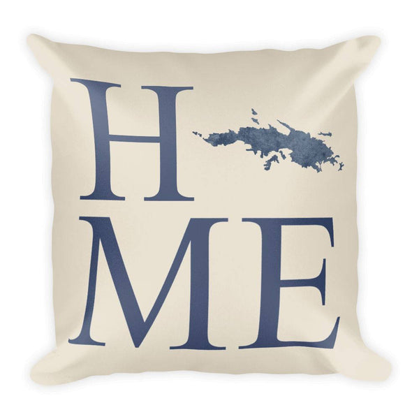 US Virgin Islands Map Pillow – Modern Map Art