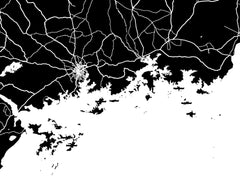 Uganda Wall Map Print - Modern Map Art