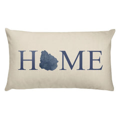 Uruguay Map Pillow – Modern Map Art