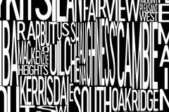 Vancouver Neighborhood Typography Prints – Modern Map Art