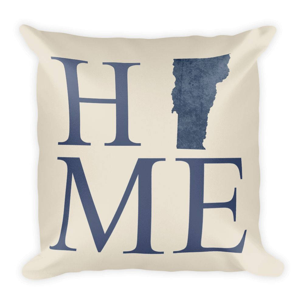 Vermont Map Pillow – Modern Map Art