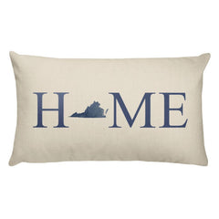 Virginia Map Pillow – Modern Map Art