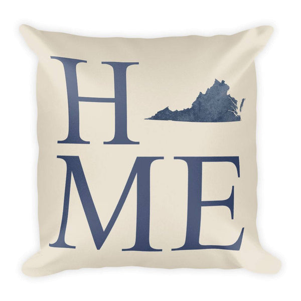Virginia Map Pillow – Modern Map Art