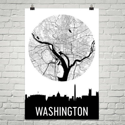 District of Columbia Gifts, Souvenirs, and DC Décor – Modern Map Art