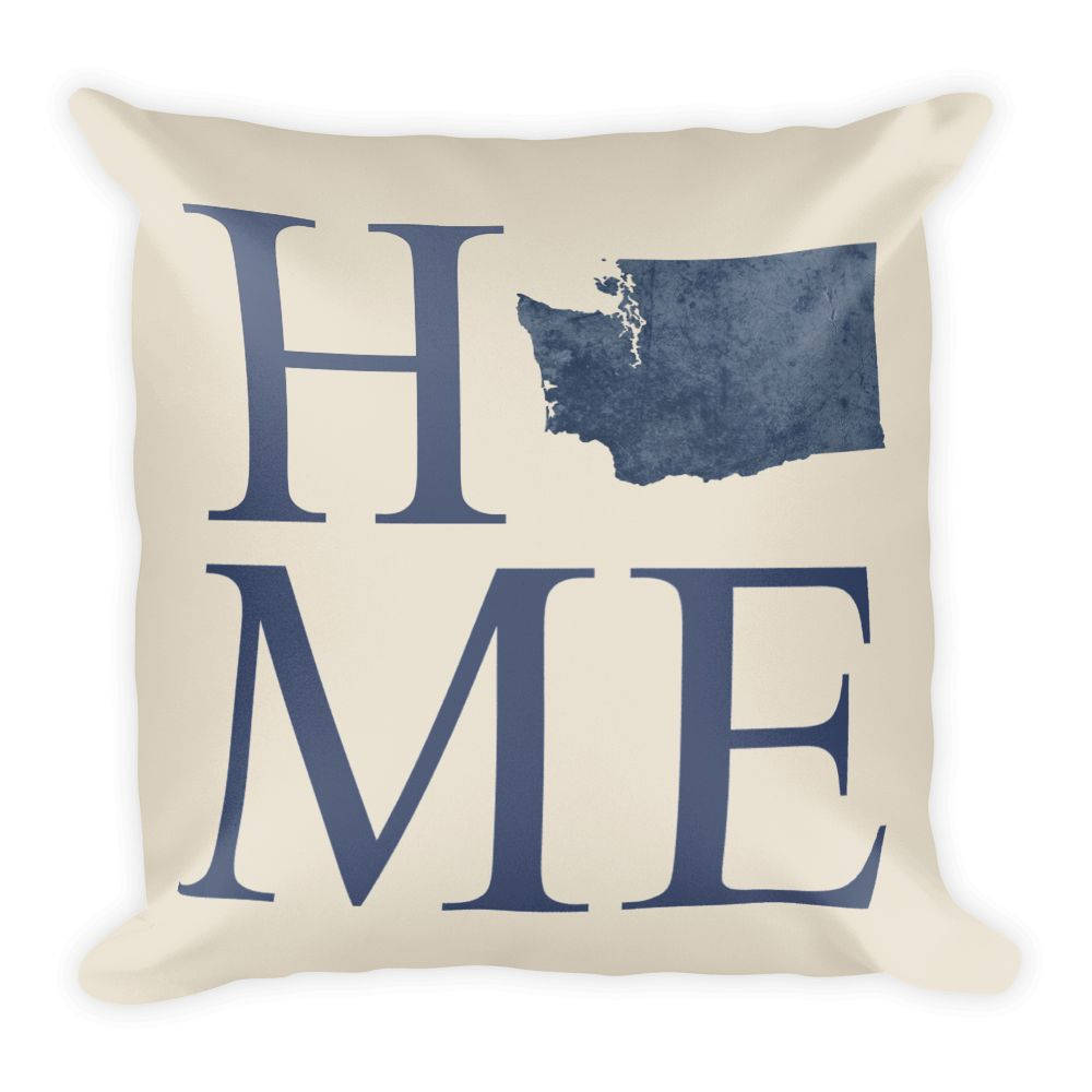 Washington Map Pillow – Modern Map Art