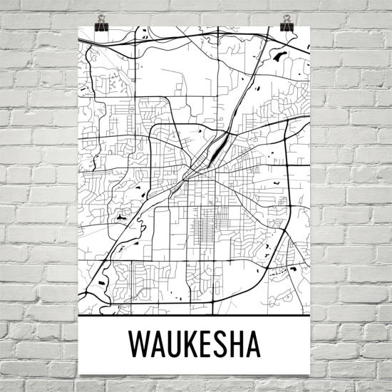 Waukesha WI Art and Maps