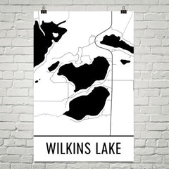 Wilkins Lake MN Art and Maps