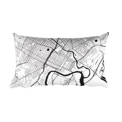 Wilmington (NC) Map Pillow – Modern Map Art