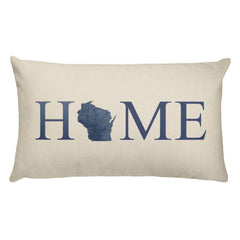 Wisconsin Map Pillow – Modern Map Art