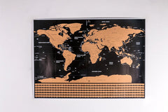 Scratch Off World Map - Great Gift For Travelers From Modern Map Art