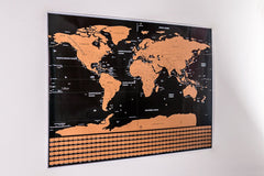 Scratch Off World Map - Great Gift For Travelers From Modern Map Art
