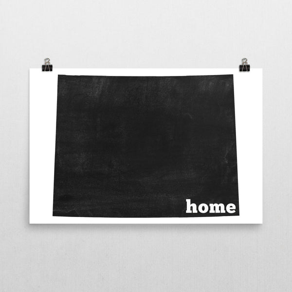 Wyoming Home State Map Art