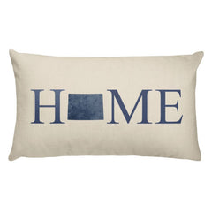 Wyoming Map Pillow – Modern Map Art