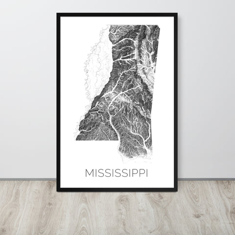 Mississippi Gifts, Souvenirs, and MS Décor – Modern Map Art