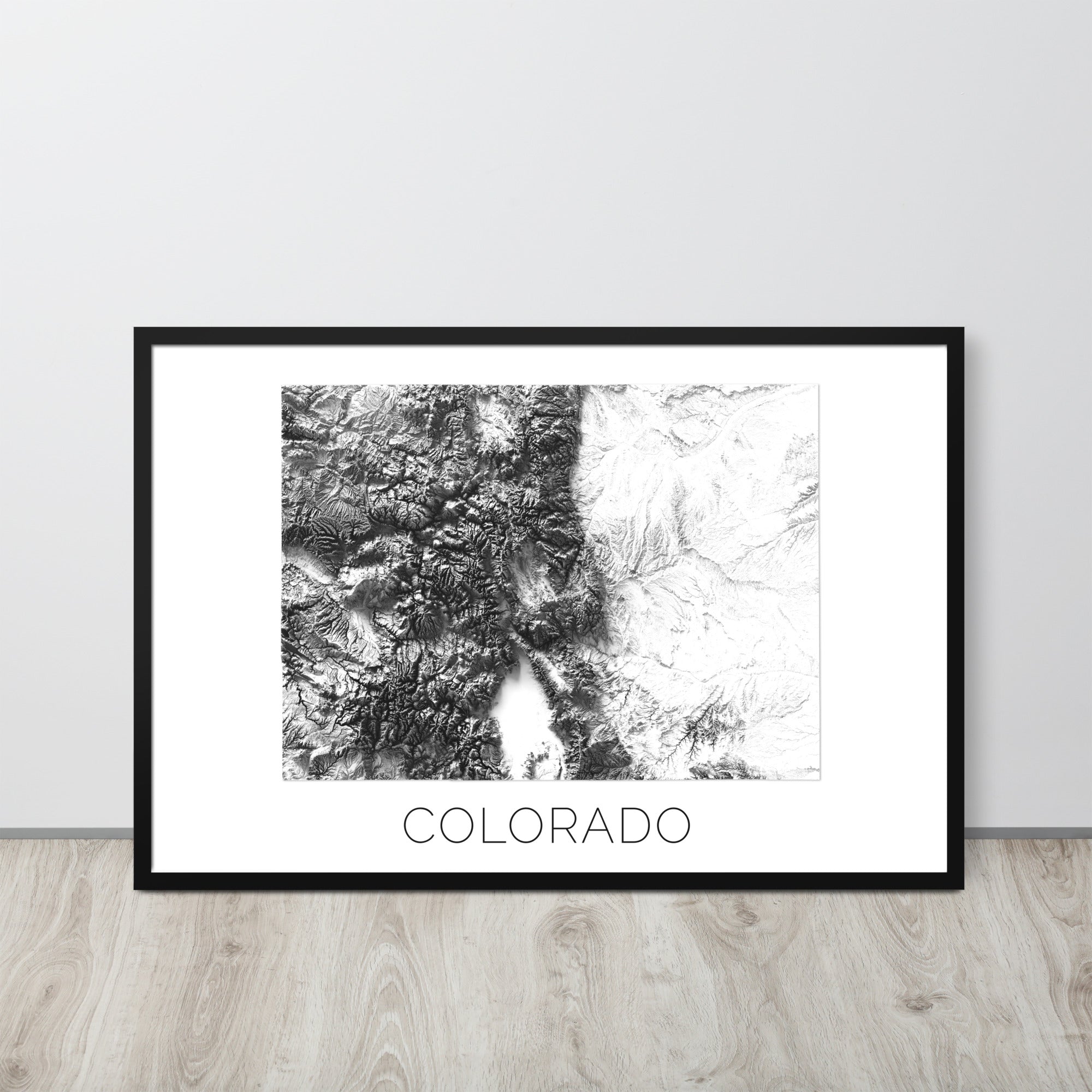 Colorado State Topographic Map Art