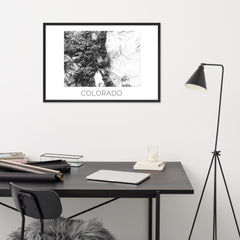 Colorado State Topographic Map Art