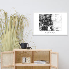 Colorado State Topographic Map Art
