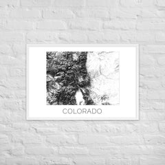 Colorado State Topographic Map Art