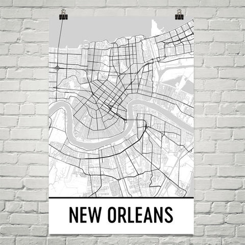 Louisiana Gifts, Souvenirs, and LA Décor – Modern Map Art