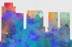 Madison Skyline Art Print