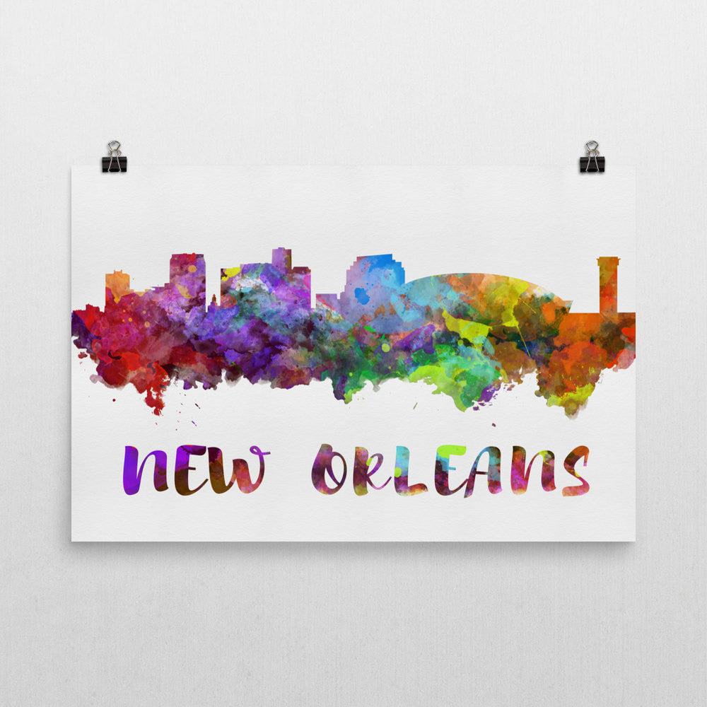 New Orleans Skyline Art Print