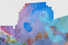 New Orleans Skyline Art Print