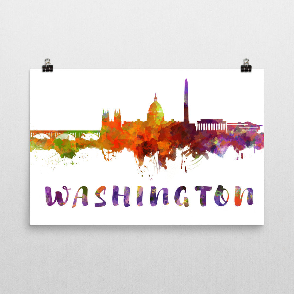 Washington DC Skyline Art Print