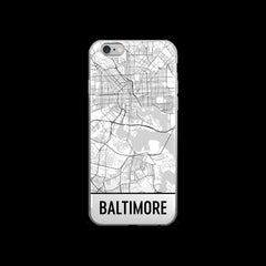 Baltimore Map iPhone 5 or 5s Case by Modern Map Art