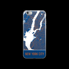 New York Map iPhone 6 Plus or 6s Case by Modern Map Art