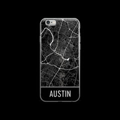 Austin Map iPhone 6 or 6s Case by Modern Map Art