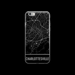 Charlottesville Map iPhone 6 Plus or 6s Case by Modern Map Art