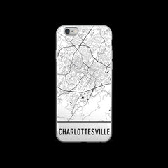 Charlottesville Map iPhone 5 or 5s Case by Modern Map Art