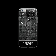 Denver Map iPhone 6 or 6s Case by Modern Map Art