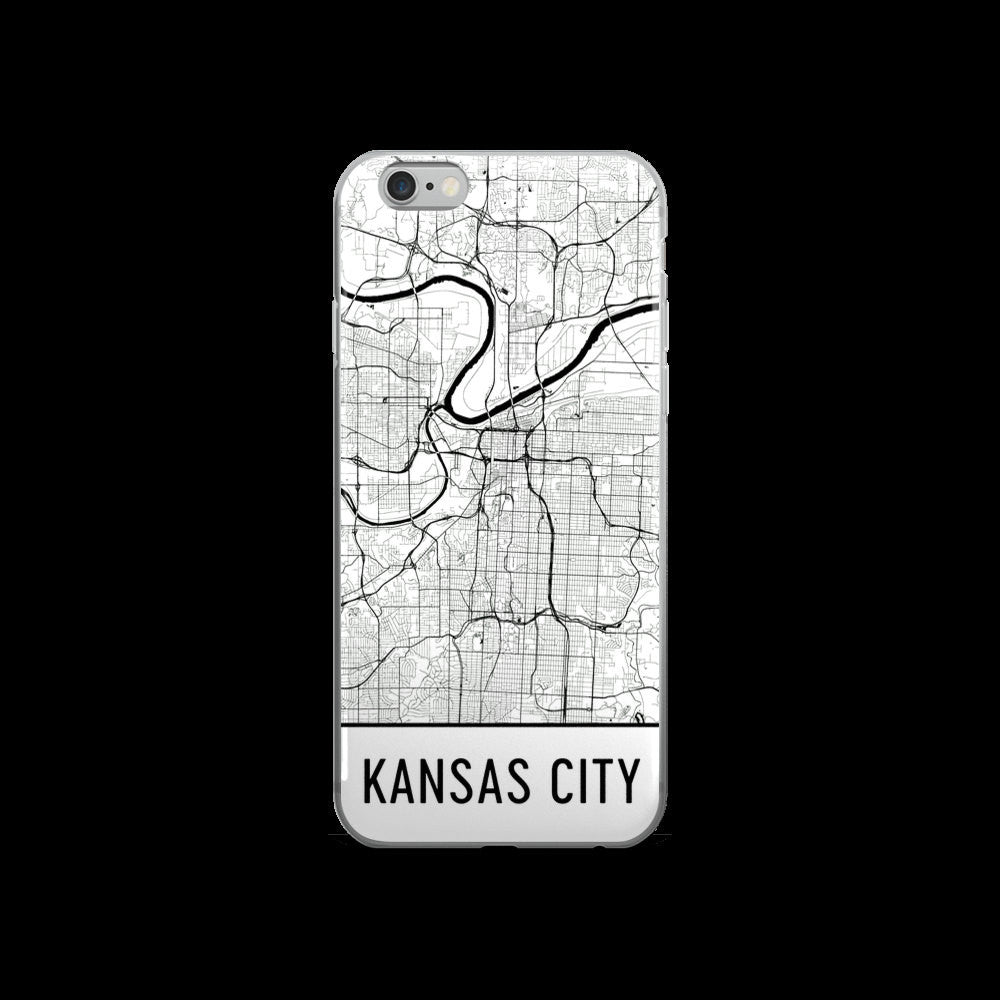Kansas City Map iPhone 5 or 5s Case by Modern Map Art