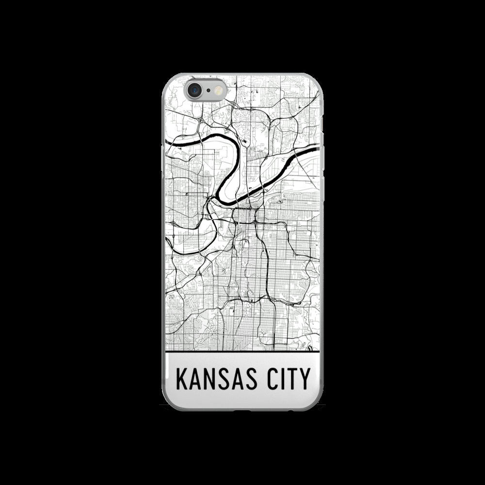 Kansas City Map iPhone 5 or 5s Case by Modern Map Art