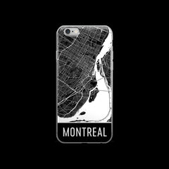 Montreal Map iPhone 6 or 6s Case by Modern Map Art