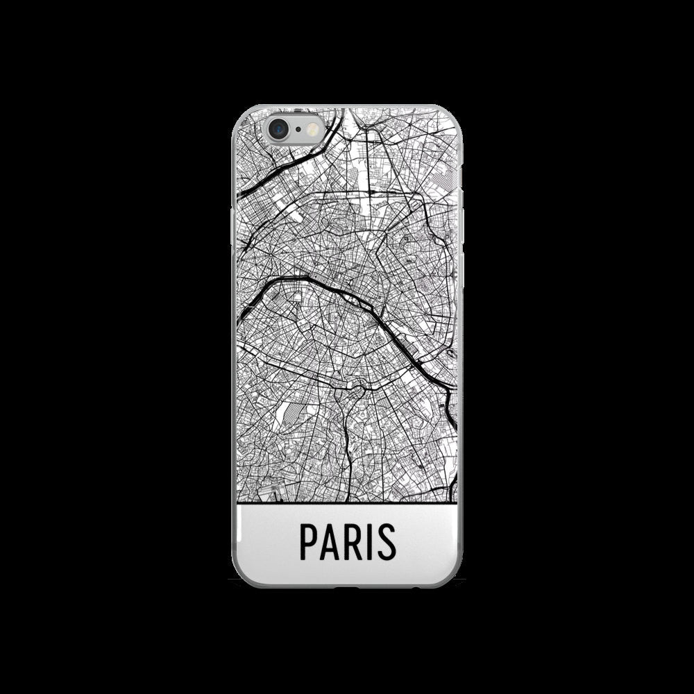 Paris Map iPhone 5, 6 or 7 Case Paris Map iPhone 5, 6 or 7 Case