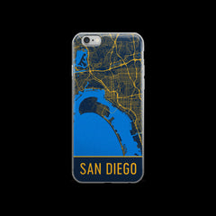 San Diego Map iPhone 6 or 6s Case by Modern Map Art