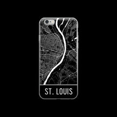 St. Louis Map iPhone 6 or 6s Case by Modern Map Art